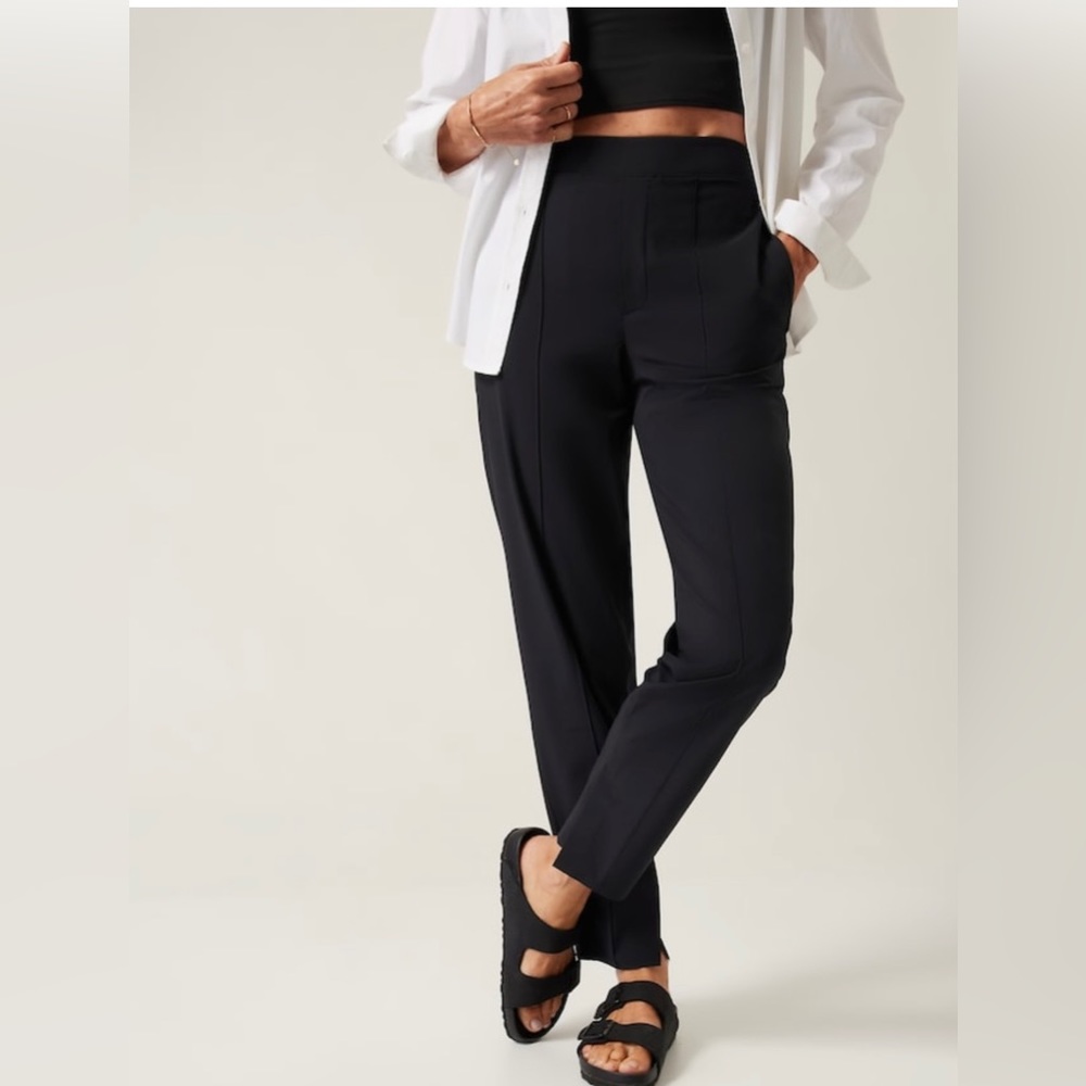 NWT-Athleta Black Brooklyn Heights Slim Pant, Size 6